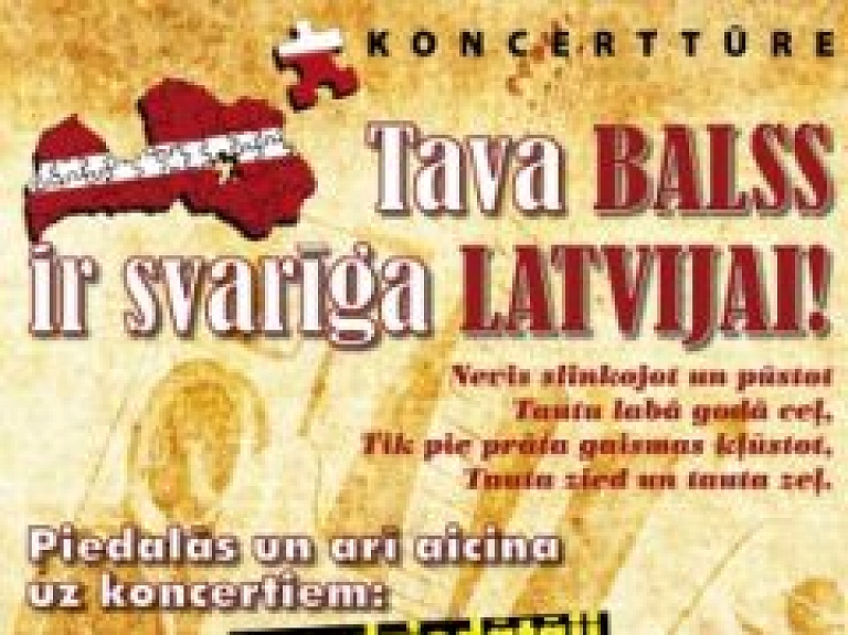 Balvos notiks koncerts "Tava balss ir svarīga Latvijai"