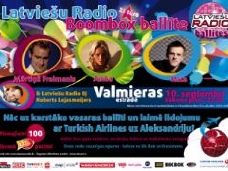 Šodien Valmierā notiks Latviešu radio "Boombox" ballīte