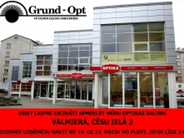 Uzņēmēju naktī patīkamas atlaides "Grundopt" veikalā