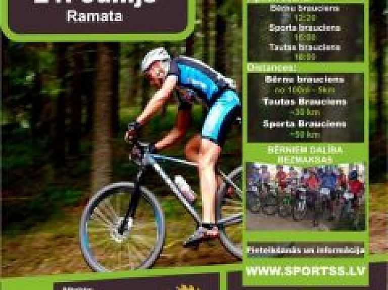 Ramatā norisināsies "Vidzemes MTB Kausa" Pirmsjāņu velobrauciens