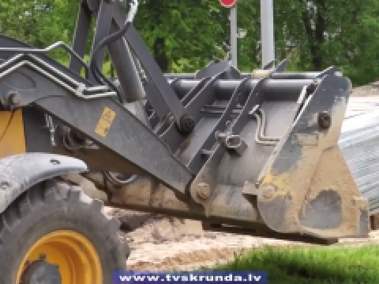 Skrundas TV: Skrundā turpinās A9 rekonstrukcija