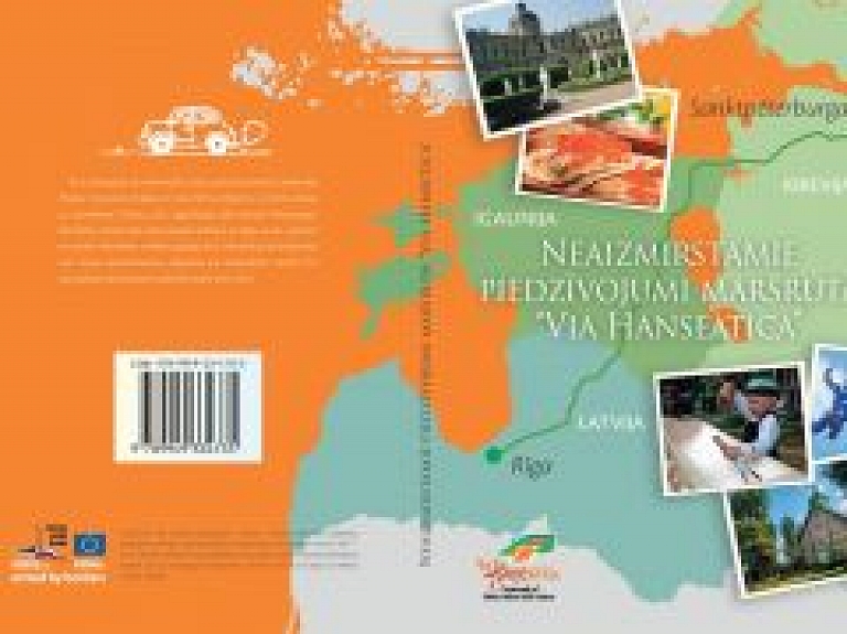 Tūrisma ceļvedis-romāns "Neaizmirstamie piedzīvojumi Via Hanseatica maršrutā" pieejams vilciena Rīga-Sanktpēterburga-Rīga pasažieriem