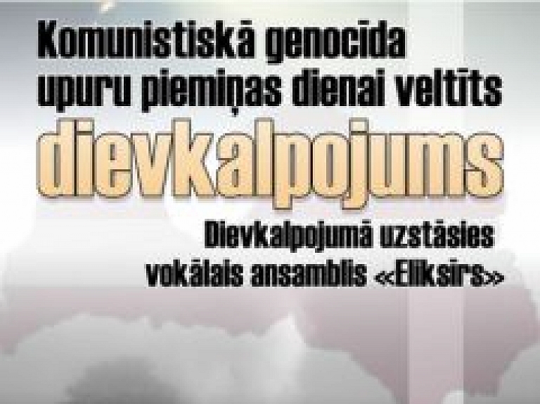 Komunistiskā genocīda upuru piemiņas dienai būs veltīts dievkalpojums