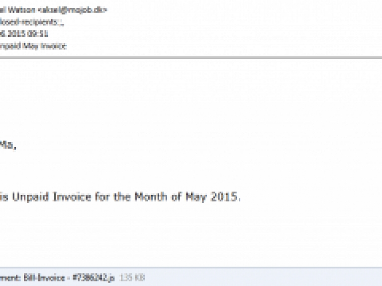 "Cert.lv": Izplatās e-pasti ar kaitīgu "JavaScript" pielikumu