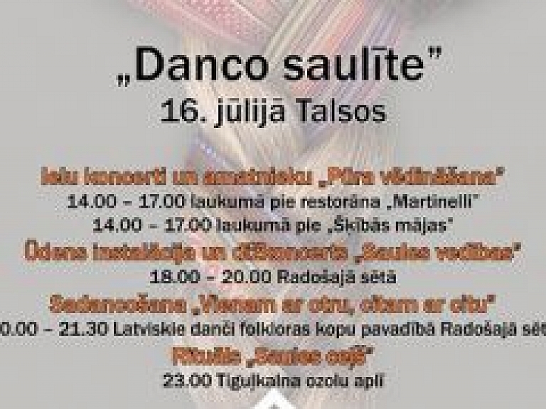 "Baltica" festivāls pirmo reizi ieskandinās arī Talsus