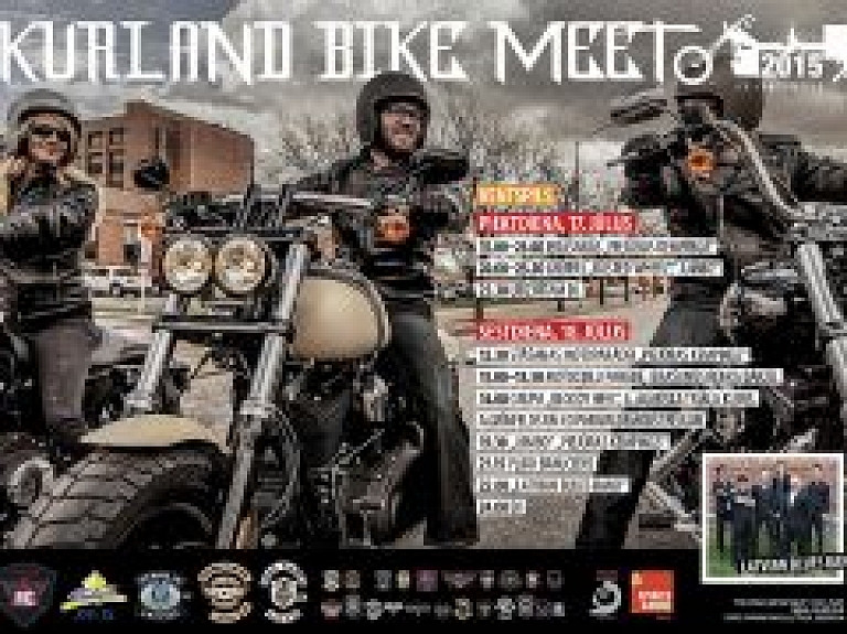 Ventspilī sāksies motobraucēju salidojums "Kurlans Bike Meet 2015"