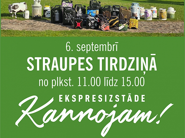 “BILDES” ieskandinās rudeni ar ekspresizstādi “Kannojam!” Straupē