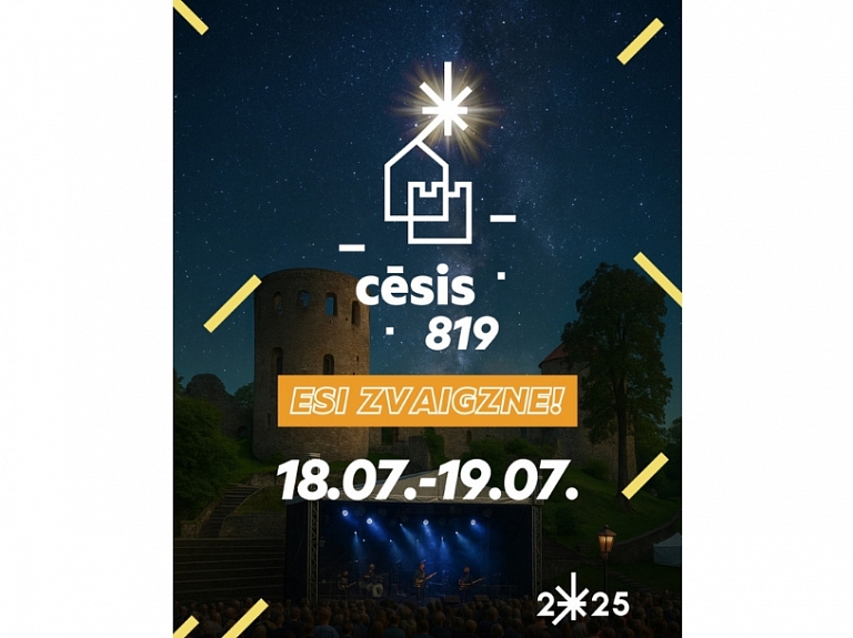 Cēsis svin 819. jubileju: pasākumu ceļvedis no 17. līdz 19. jūlijam