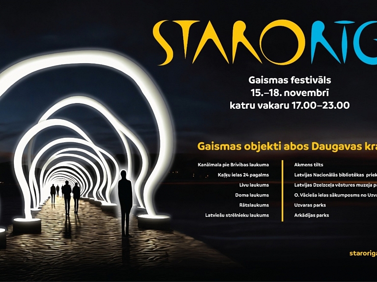 Rīgas ielās atkal iemirdzēsies festivāls “Staro Rīga”