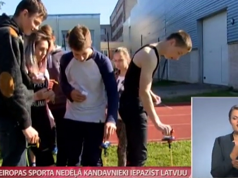 Eiropas sporta nedēļā kandavnieki iepazīst Latviju   

      
    


