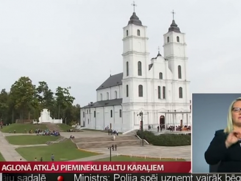 Aglonā atklāj pieminekli baltu karaļiem

