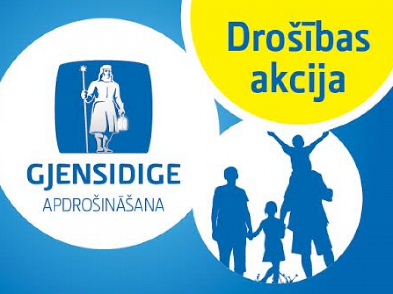 "Gjensidige Baltic" naktssargs viesosies pie skolēniem un dāvinās atstarotājus Valmieras iedzīvotājiem