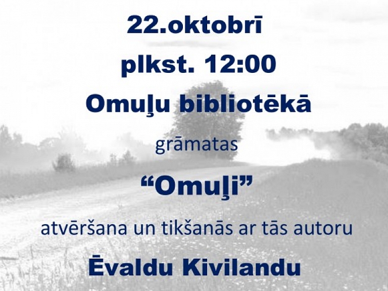 Aicina uz grāmatas "Omuļi" atvēršanu

