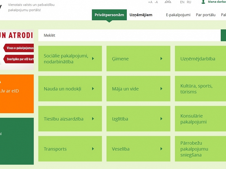 Portālā "Latvija.lv" ieviests e-iesniegums Sociālās apdrošināšanas aģentūras pakalpojumiem

