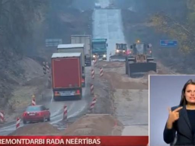 Ceļa remontdarbi rada neērtības

