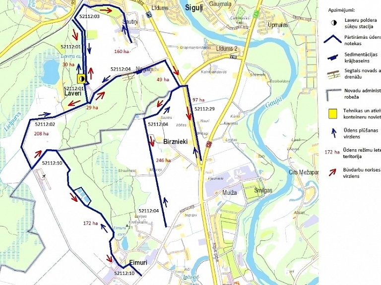Aicina uz Laveru poldera ūdensnoteku pārbūves būvprojekta saskaņošanu