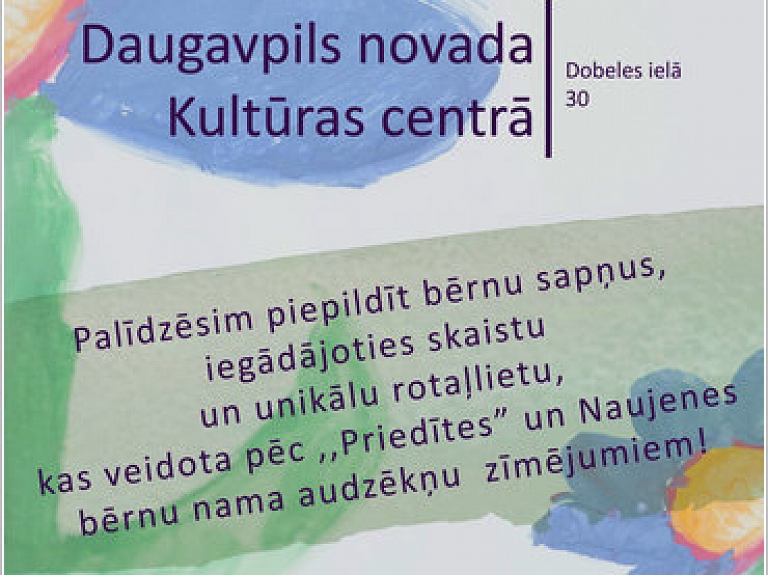 DU notiks labdarības izsole "Uzzīmē sapni"

