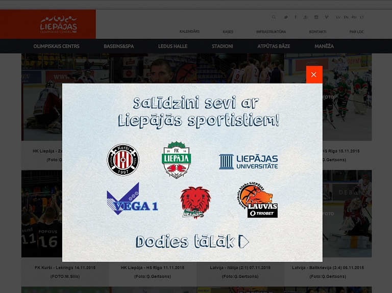 Tagad iespējams sevi salīdzināt ar visiem Liepājas sportistiem

