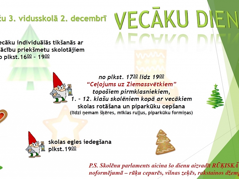 Limbažu 3.vidusskolā norisināsies Vecāku diena