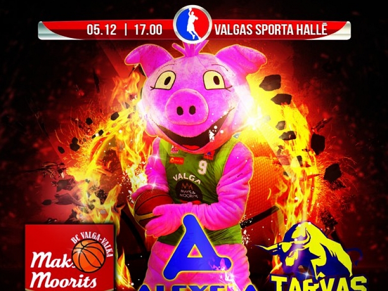 Igaunijas basketbola līgā BK "Valka/Valga" tiksies ar BK "Rakvere Tarva"

