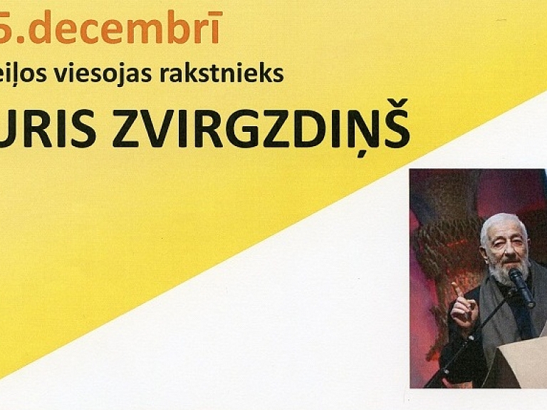 Preiļos un Riebiņos viesosies rakstnieks Juris Zvirgzdiņš

