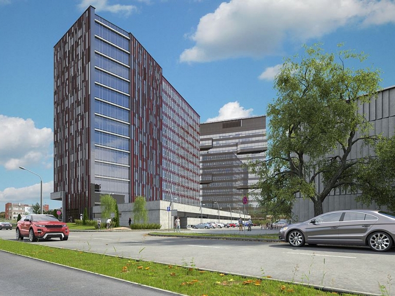 Rīgas centrā būvē lielāko A klases biroju ēku

