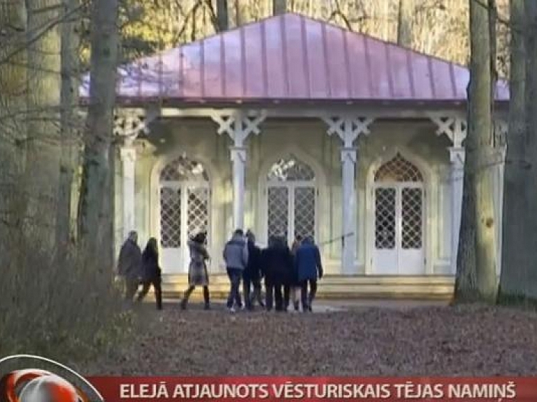 Elejā atjaunots vēsturiskais Tējas namiņš

