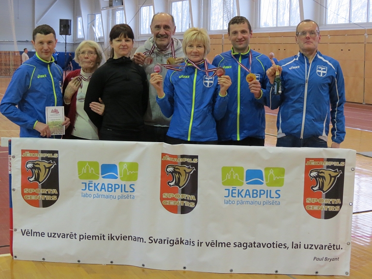 Līvānieši ar panākumiem startēja Jēkabpils 4.atklātajā veterānu čempionātā vieglatlētikā

