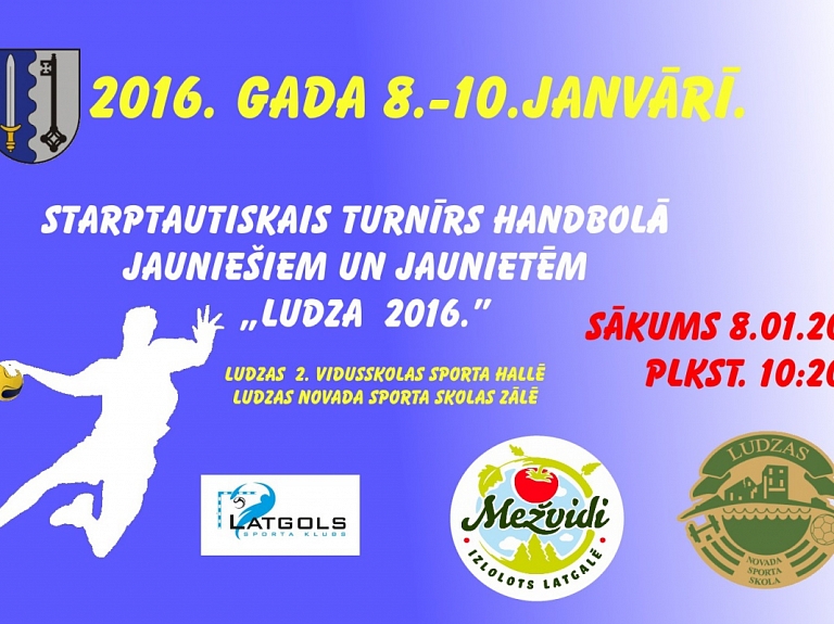 Ludzā norisināsies Starptautiskais turnīrs handbolā jauniešiem un jaunietēm


