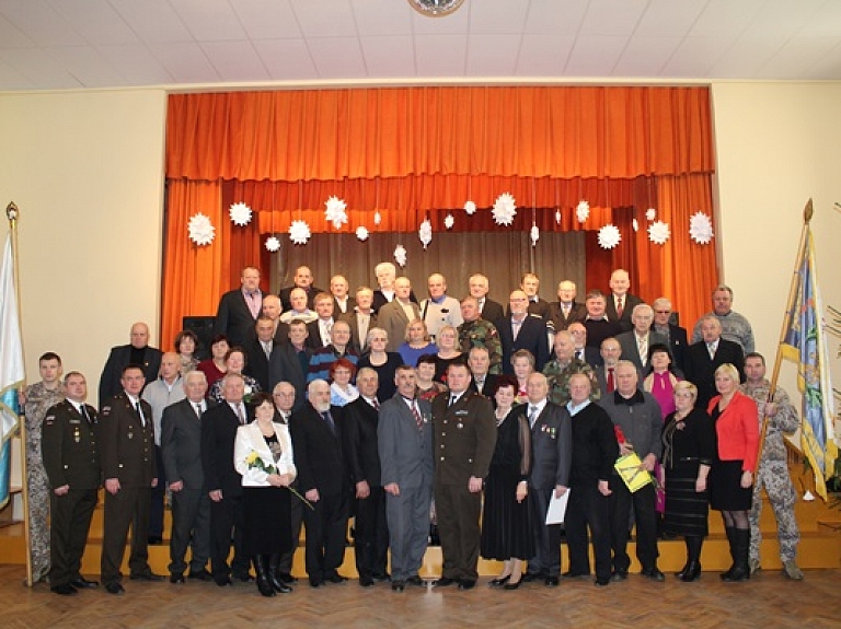 Notika Zemessardzes 32.kājnieku bataljona veterānu godināšana

