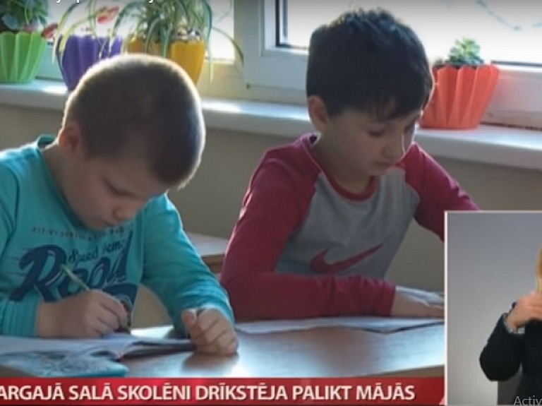 Bargajā salā skolēni drīkstēja palikt mājās 