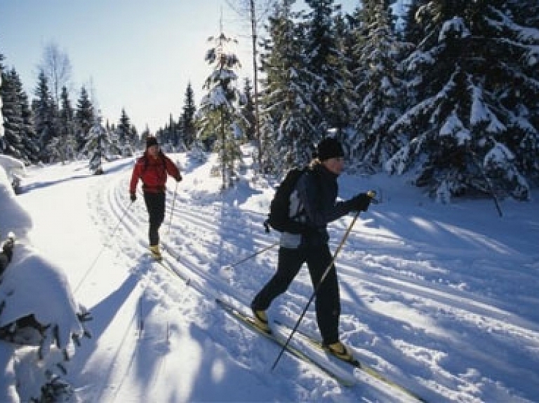 Aicina slēpot Grīvas meža slēpošanas trasē

