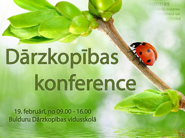 Bulduros notiks Dārzkopības konference


