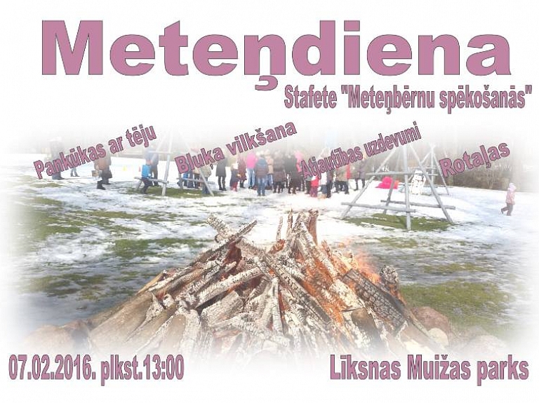 Līksnā svinēs Meteņdienu

