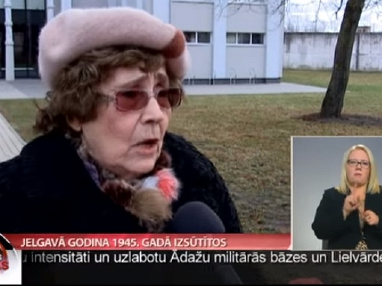 Jelgavā godina 1945.gadā izsūtītos

