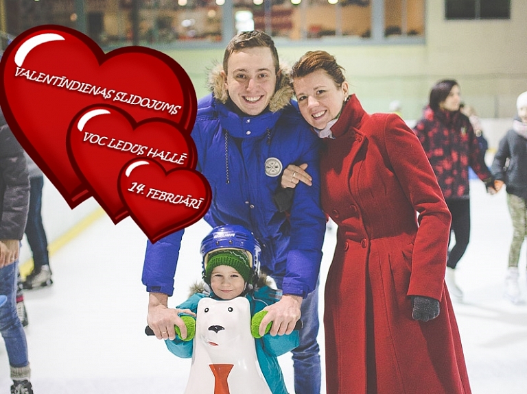Vidzemes Olimpiskajā centrā notiks Valentīndienai veltīti slidojumi