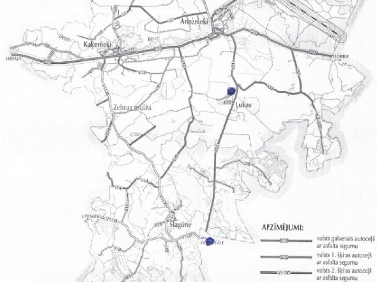 Ļuku ceļam noteikts ierobežojums