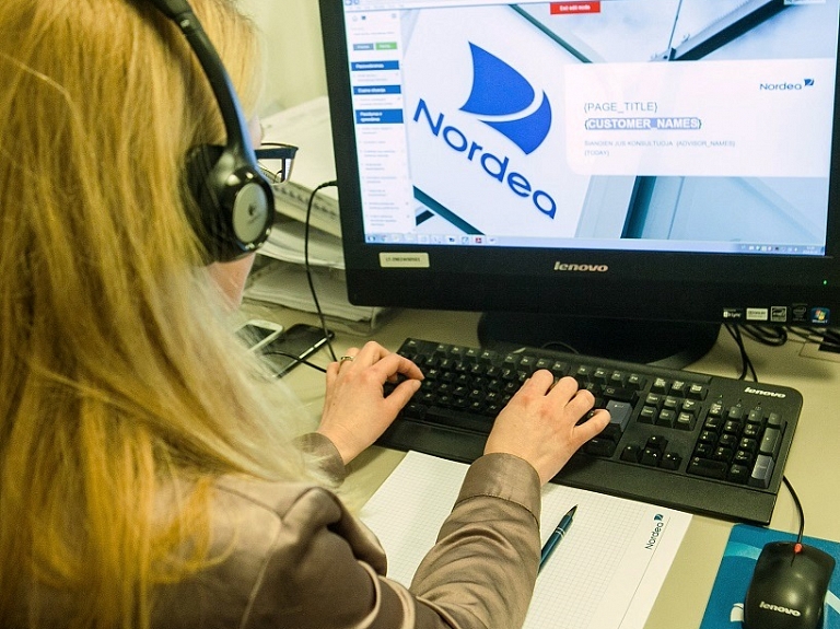 "Nordea": divu gadu laikā ceturtā daļa klientu konsultāciju notiks attālināti

