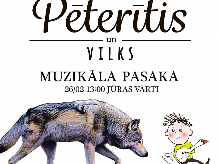 Jūras vārtos izskanēs koncerts bērniem "Pēterītis un vilks"

