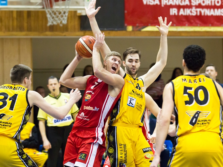 BK "Jēkabpils" no Šauļiem atgriežas ar deviņu punktu deficītu

