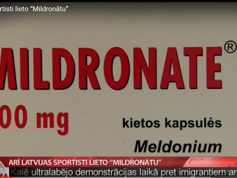 Arī Latvijas sportisti lieto "Mildronātu"