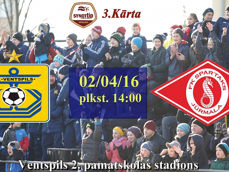 FK "Ventspils" sagaidīs ciemos Jūrmalas "Spartaku"