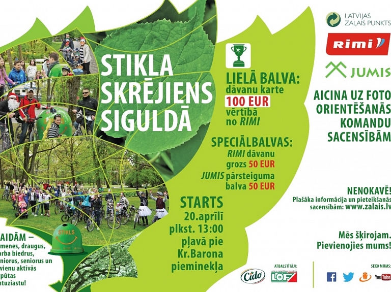 Siguldā notiks foto orientēšanās sacensības "Stikla skrējiens Siguldā"