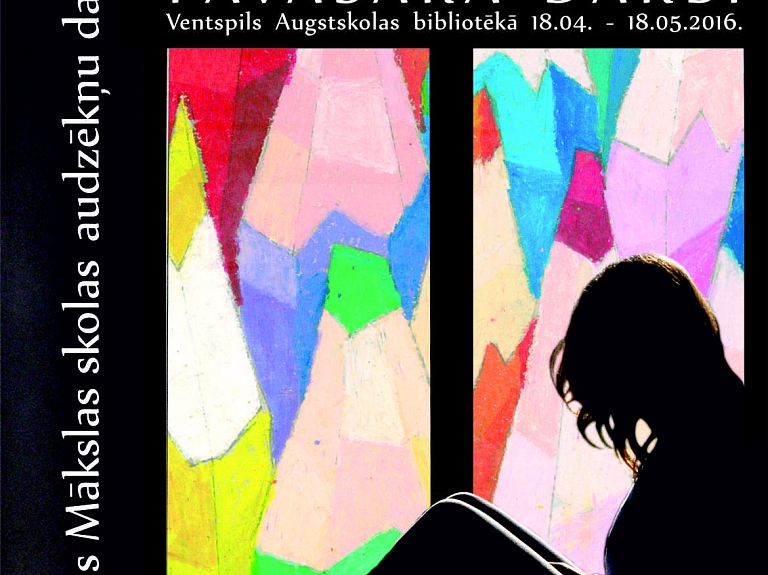 VeA bibliotēkā apskatāma Ventspils Mākslas skolas audzēkņu darbu izstāde

