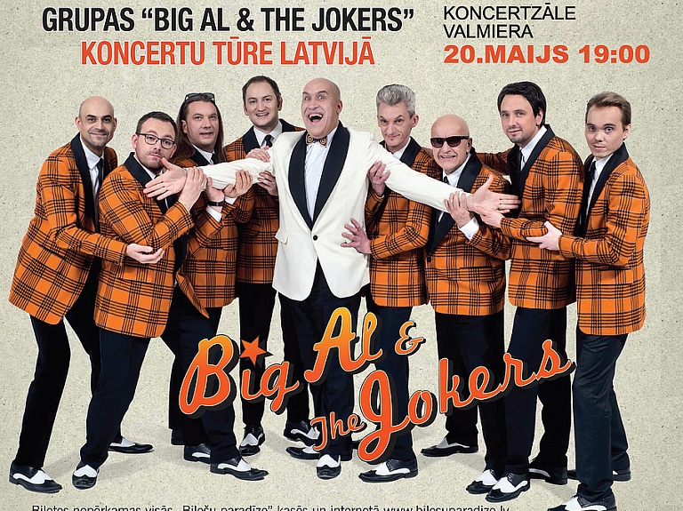 Valmierā gaidāms grupas "Big Al &amp;The Jokers" koncerts

