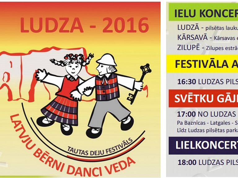 Ludzā notiks vērienīgs Tautas deju festivāls "Latvju bērni danci veda"

