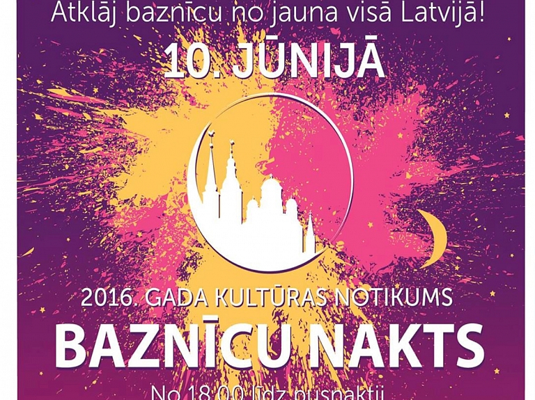 Arī Saulkrastos aizvadīs Baznīcu nakti