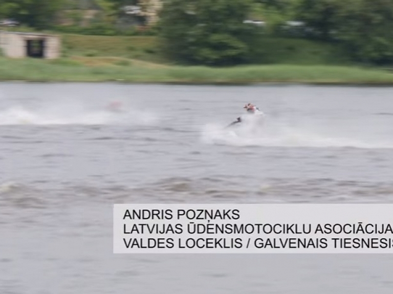 Balvos tver adrenalīnu - ūdens motociklu Latvijas čempionāta 2.posms

