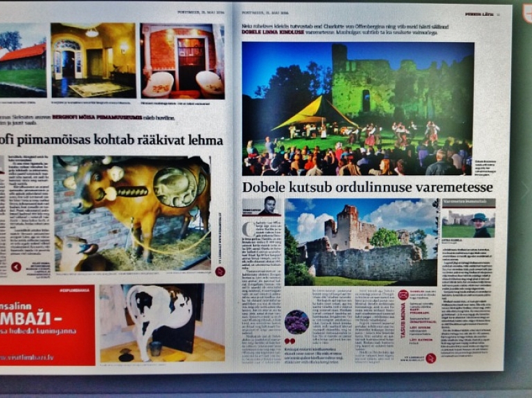 Par Dobeles pilsdrupām stāsta igauņu tūrisma žurnālā