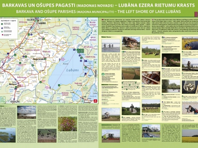 Ceļotājiem Madonas novadā pieejami jauni informācijas stendi